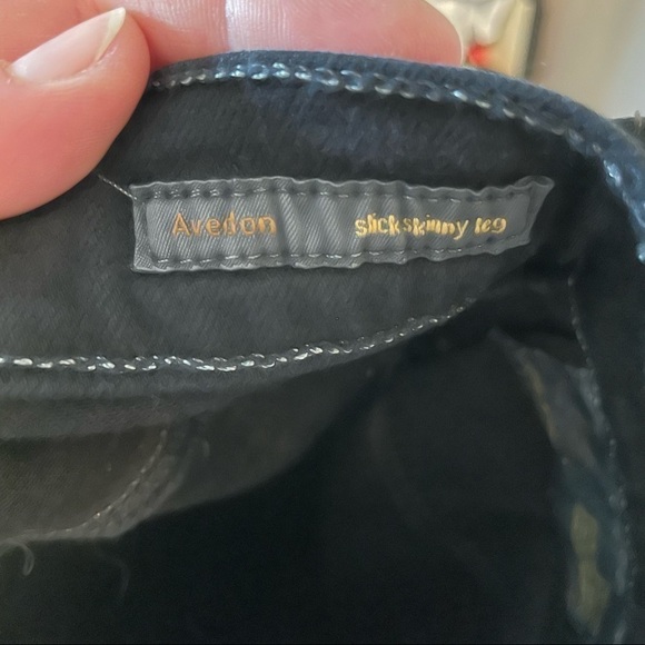 Citizens of Humanity Black Avedon Slick Skinny Leg Jeans - Picture 7 of 8